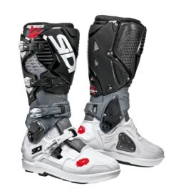 Sidi Crossfire 3 SRS White Grey Black Motorcycle Boots
