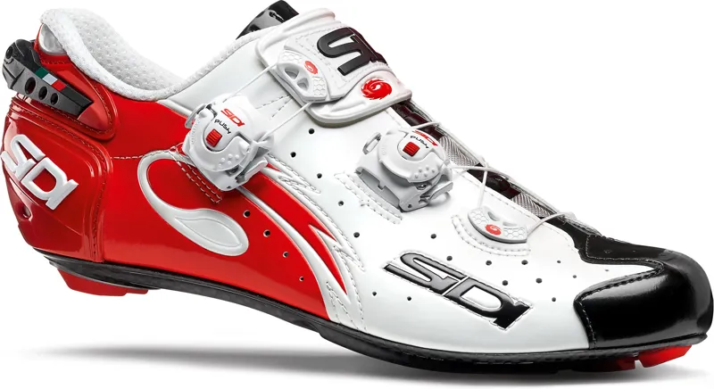 SIDI Wire Carbon Road Shoe Vernice White/Red